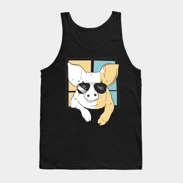 Cool Pig Tank Top by Oolong